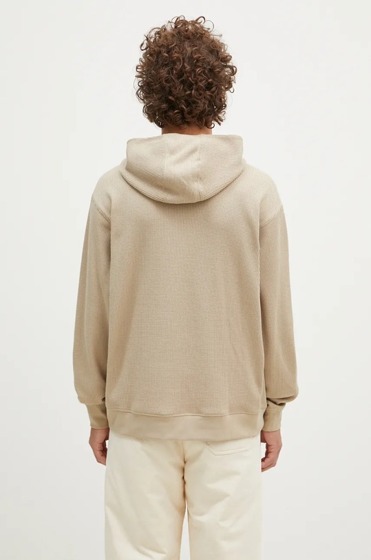 Odzież New Balance bluza Waffle Knit Hoodie MT43519SOT beżowy