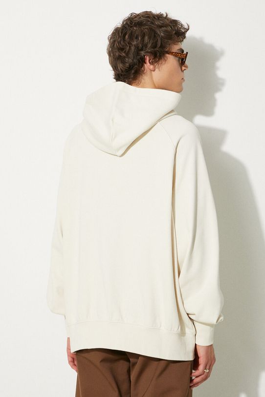 Oblečenie Bavlnená mikina Vans Premium Classics LX Hoodie Fleece VN000GZ189F1 béžová
