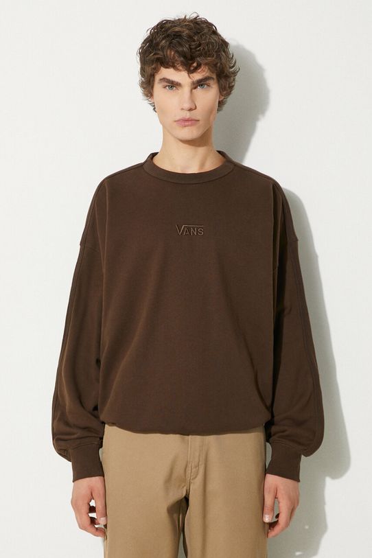 Βαμβακερή μπλούζα Vans Premium Classics LX Crew Fleece