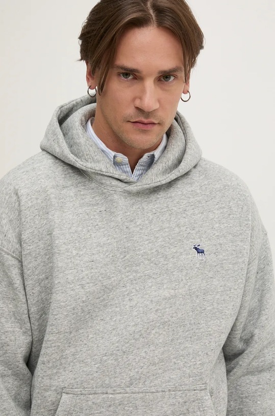 Μπλούζα Abercrombie & Fitch γκρί KI122.4259.110