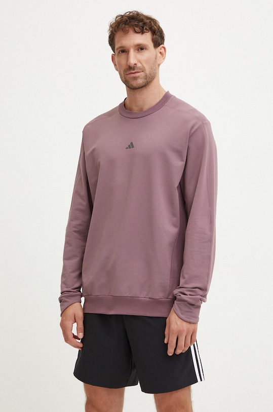 Кофта для тренинга adidas Performance без капюшона фиолетовой JF4240