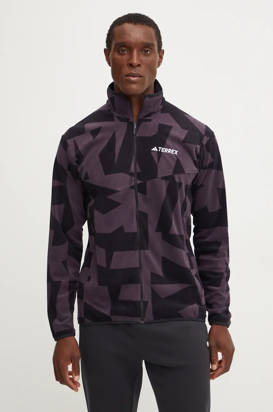 Sportovní mikina adidas TERREX Multi bez kapuce fialová IX7721