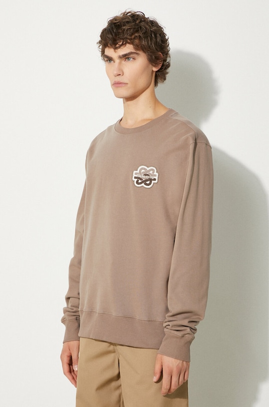 Bavlnená mikina Filling Pieces Gowtu béžová 74533921407