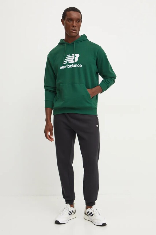New Balance bluza MT41501NWG verde AW24