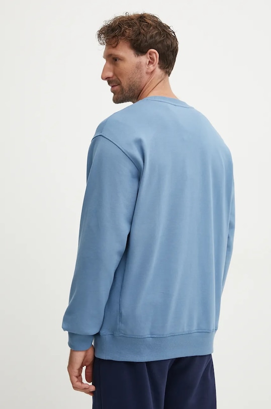 Îmbrăcăminte New Balance hanorac de bumbac MT41506HEB albastru