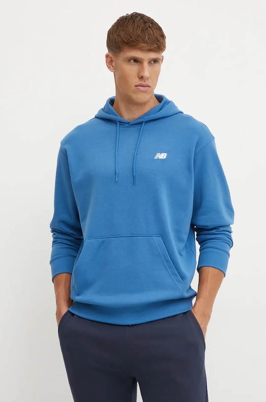 Dukserica New Balance s kapuljačom plava MT41508BEU