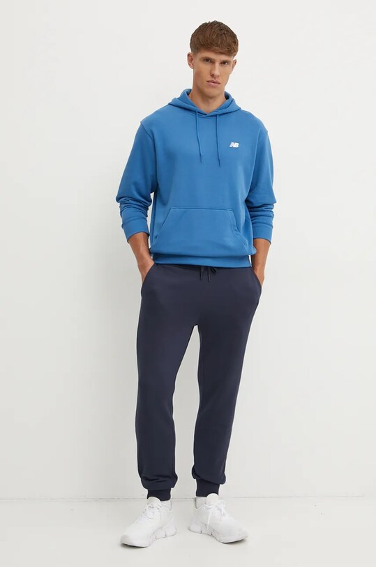 New Balance bluza MT41508BEU albastru AW24