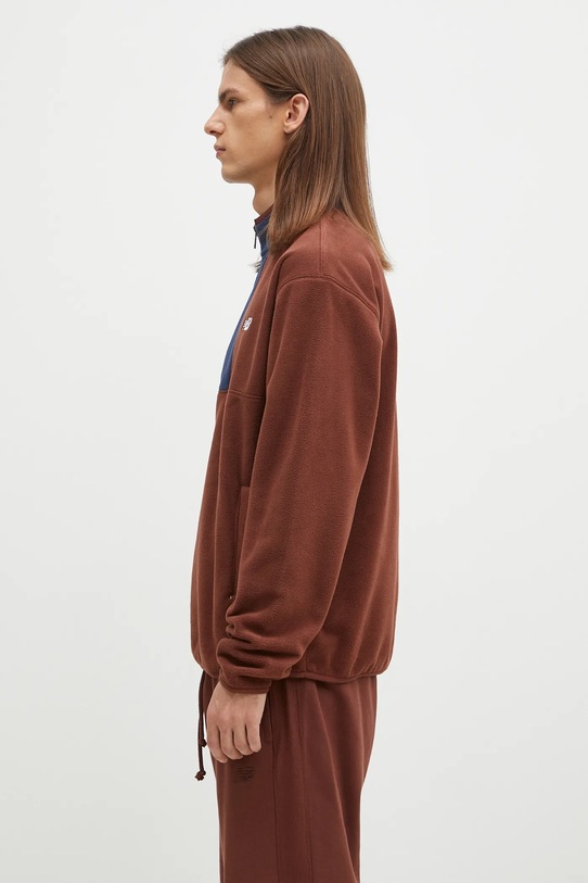 Φλις μπουφάν New Balance MT43518ROK καφέ AW24