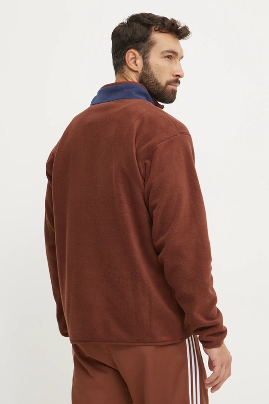 Îmbrăcăminte New Balance hanorac fleece MT43518ROK maro