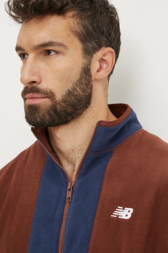 New Balance bluza polarowa MT43518ROK brązowy