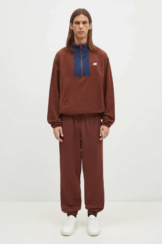 New Balance hanorac fleece MT43518ROK maro