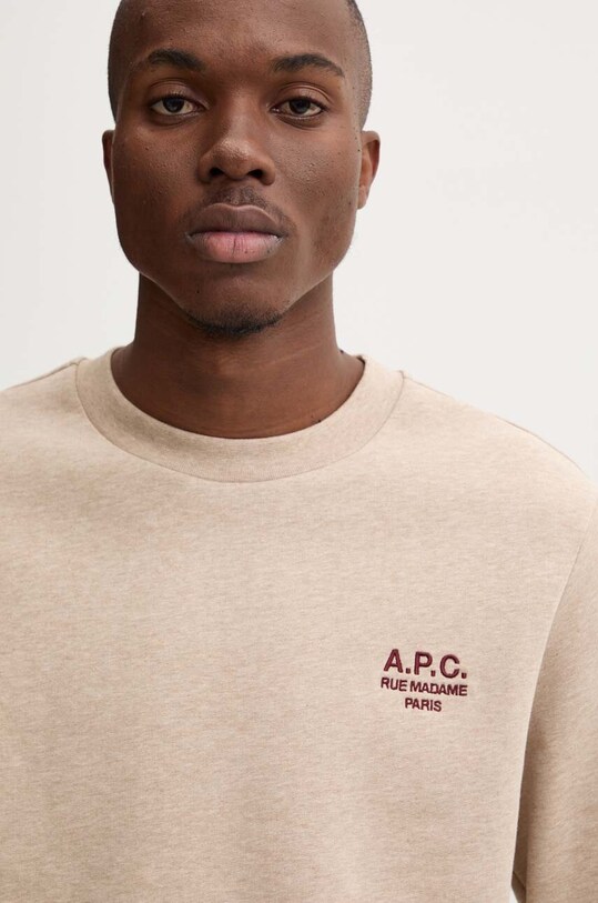 Mikina A.P.C. standard rue madame GOTS béžová COHBV.M27913