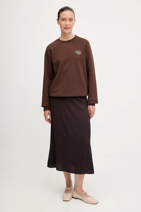 Кофта A.P.C. standard rue madame GOTS COHBV.M27913 коричневий AW25