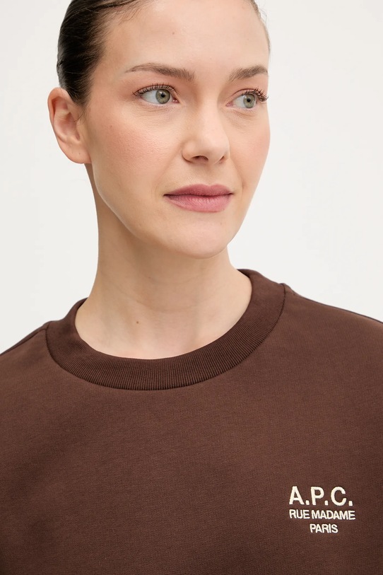 Dukserica A.P.C. standard rue madame GOTS smeđa COHBV.M27913