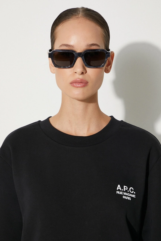 A.P.C. bluza standard rue madame GOTS COHBV.M27913 czarny