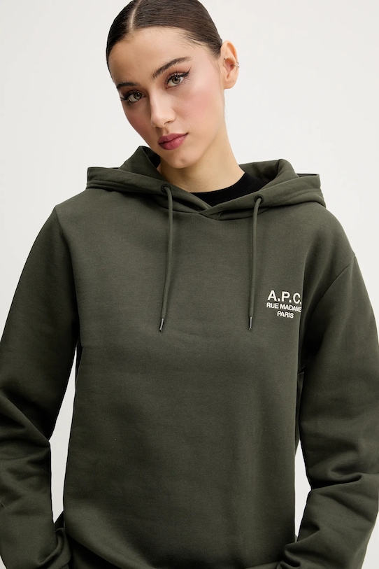 A.P.C. bluză hoodie standard rue madame GOTS COHBV.M27914