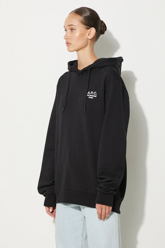 Кофта A.P.C. hoodie standard rue madame GOTS COHBV.M27914 чорний
