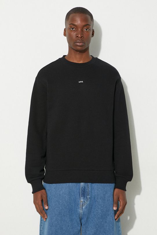 Бавовняна кофта A.P.C. sweat boxy micro logo GOTS