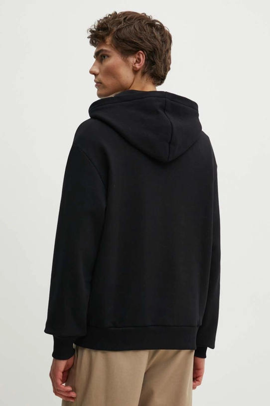 Îmbrăcăminte A.P.C. hanorac de bumbac hoodie boxy micro logo GOTS COHBX.H27911 negru