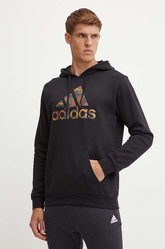 Кофта adidas Essentials с капюшоном чёрный IW2678