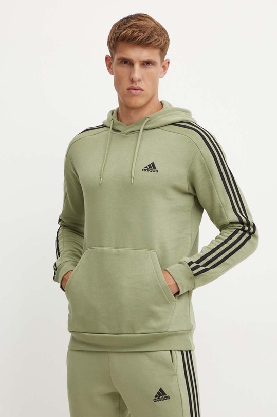 Dukserica adidas Essentials natpis zelena JI6425