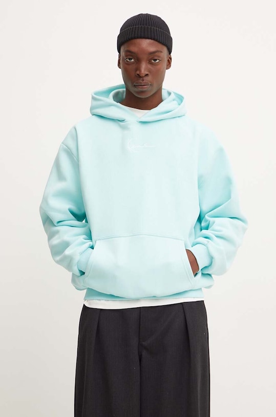 Mikina Karl Kani s kapucí tyrkysová 60210102