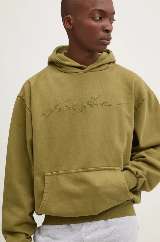 Karl Kani hanorac de bumbac verde 60210113