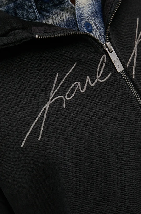 Bavlněná mikina Karl Kani 60220061 černá