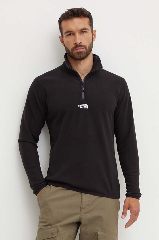 The North Face sports sweatshirt Glacier fleece black NF0A83I34H01