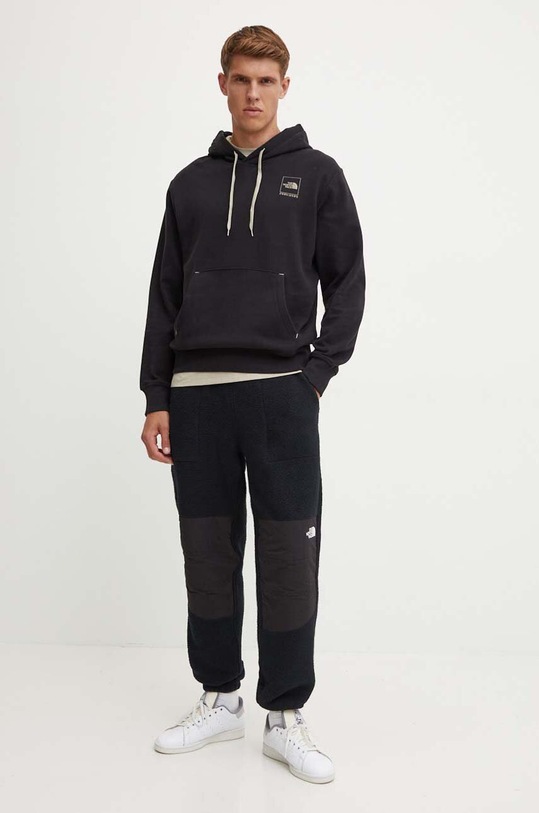 Βαμβακερή μπλούζα The North Face Coordinates Hoodie NF0A89D9JK31 μαύρο AW24