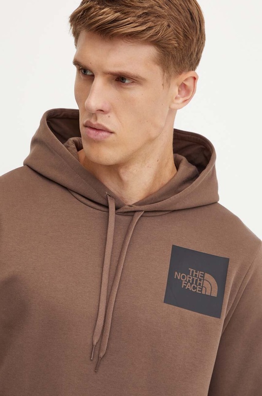The North Face bluza Fine Hoodie maro NF0A89EU1OI1