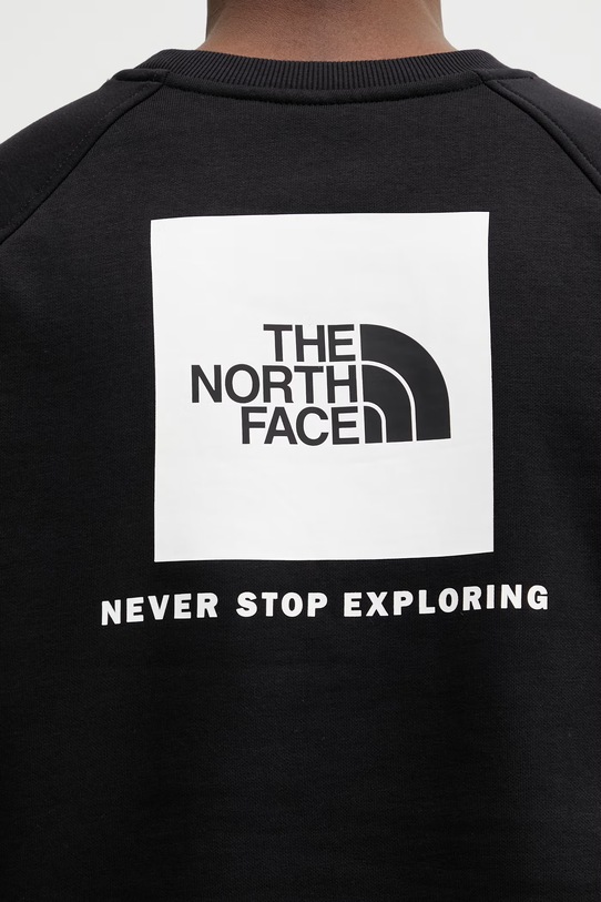 The North Face sweatshirt Raglan Redbox Crew black NF0A89FAJK31