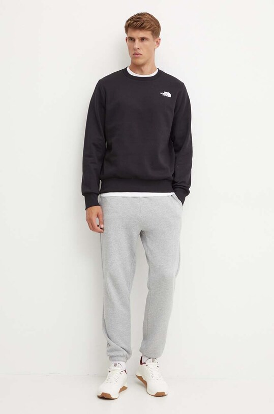 The North Face bluza Simple Dome Crew NF0A89FBJK31 czarny SS25