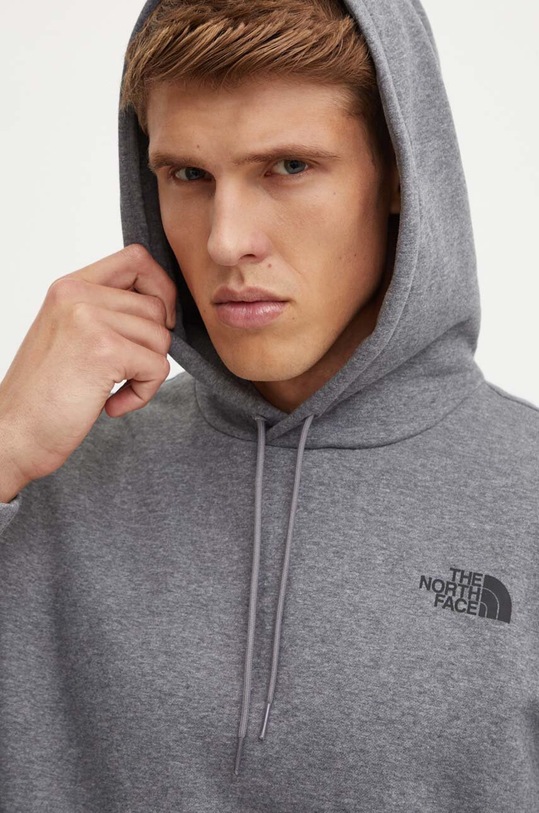 The North Face bluza Simple Dome Hoodie gri NF0A89FCDYY1