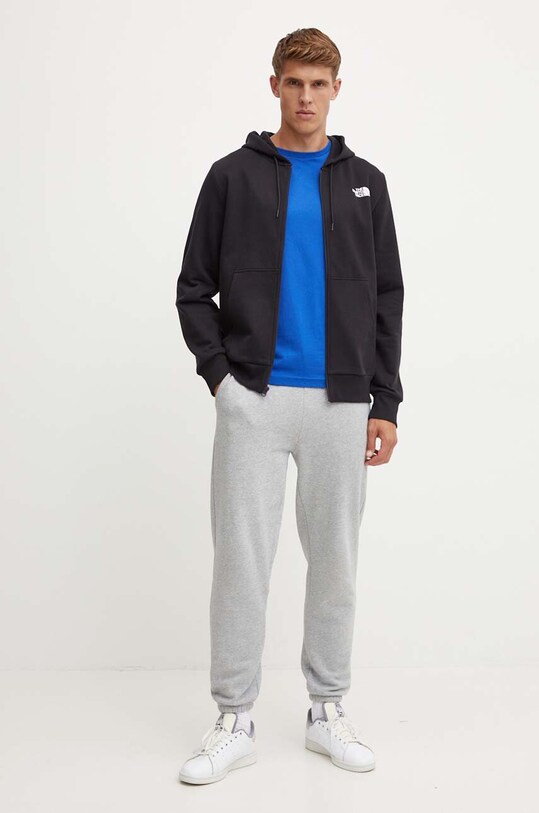 The North Face bluza Simple Dome Full Zip Hoodie NF0A89FDJK31 negru SS25