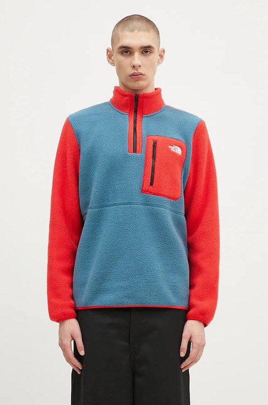 The North Face bluza sportowa Yumiori bez kaptura turkusowy NF0A883S0EO1