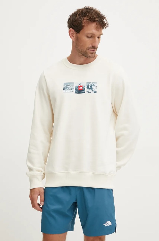 The North Face hanorac de bumbac Expedition System print bej NF0A89DDQLI1