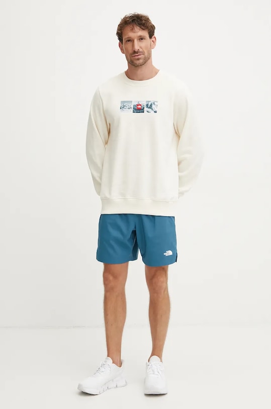 The North Face hanorac de bumbac Expedition System NF0A89DDQLI1 bej AW24