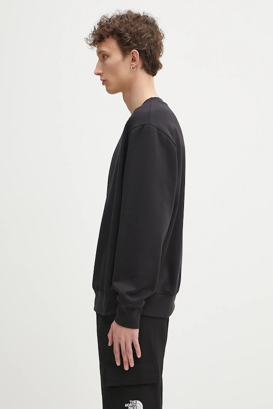 The North Face sweatshirt Essential Crew NF0A89ETJK31 black SS25
