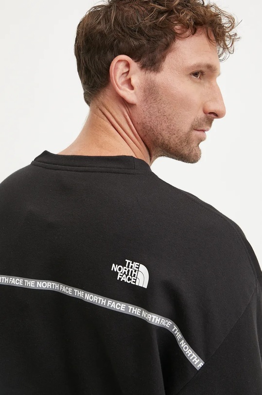The North Face hanorac de bumbac Zumu Crew negru NF0A89FHJK31