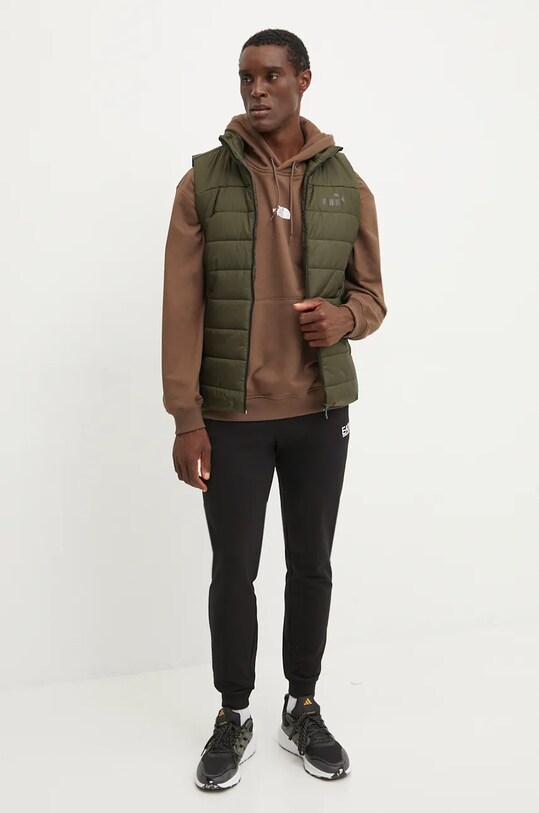 The North Face bluza bawełniana Zumu Hoodie NF0A89FJ1OI1 brązowy AW24