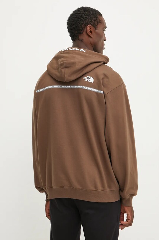 Odzież The North Face bluza bawełniana Zumu Hoodie NF0A89FJ1OI1 brązowy