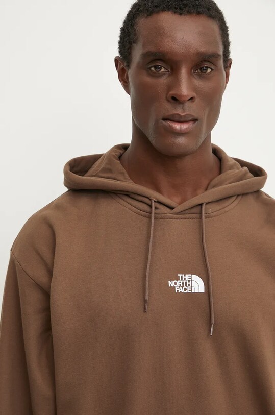 The North Face bluza bawełniana Zumu Hoodie brązowy NF0A89FJ1OI1