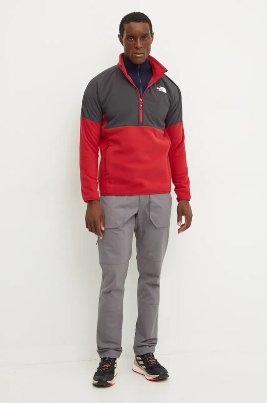 The North Face bluza sportowa Glacier Heavyweight NF0A89JH86O1 czerwony AW24