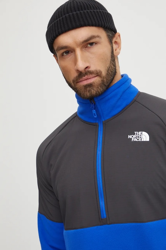 Športová mikina The North Face Glacier Heavyweight modrá NF0A89JHJL11