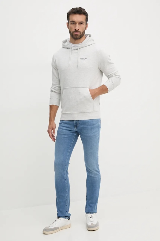 Mikina Pepe Jeans SAM HOODIE PM582700 sivá AW24