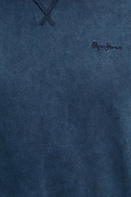 Pepe Jeans hanorac de bumbac SILVERTON HOODIE PM582713 bleumarin