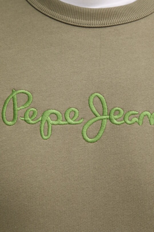 Бавовняна кофта Pepe Jeans NEW JOE CREW PM582715 зелений