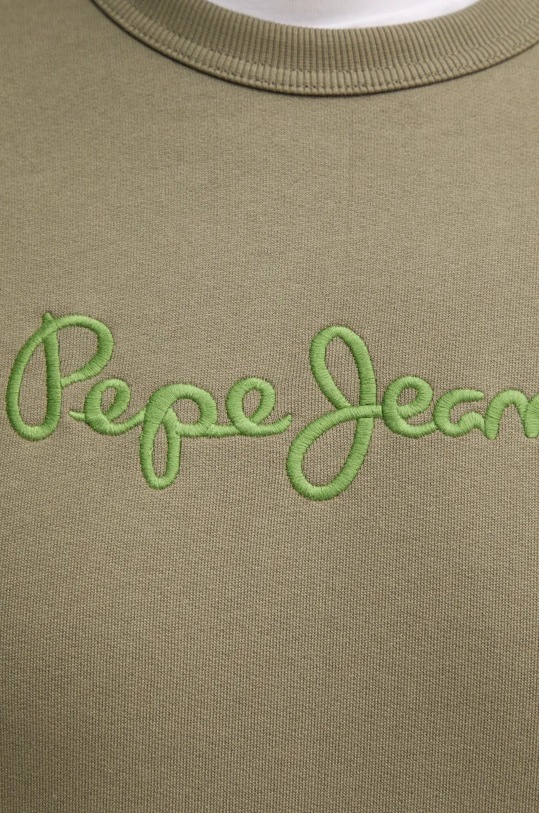 Бавовняна кофта Pepe Jeans NEW JOE CREW PM582715 зелений