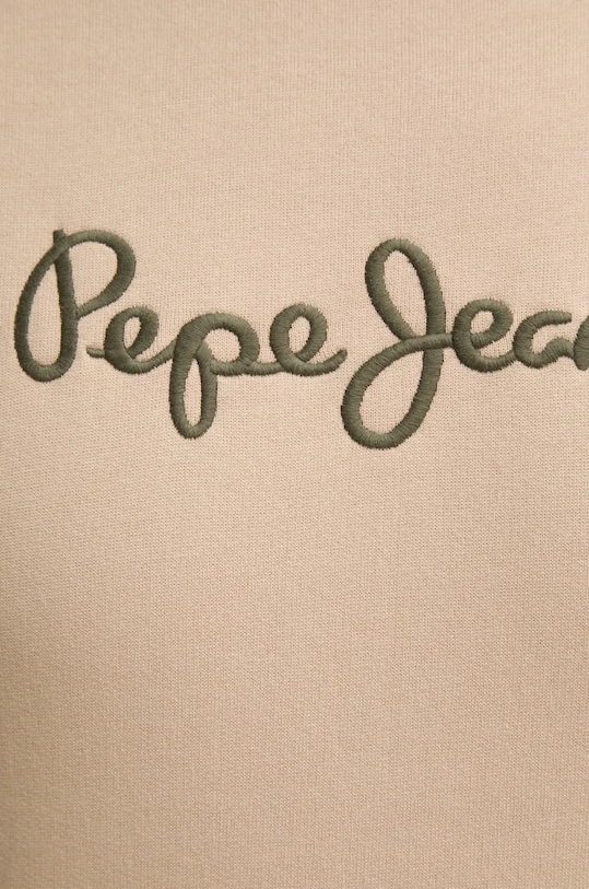 Pepe Jeans hanorac de bumbac NEW JOE CREW PM582715 bej